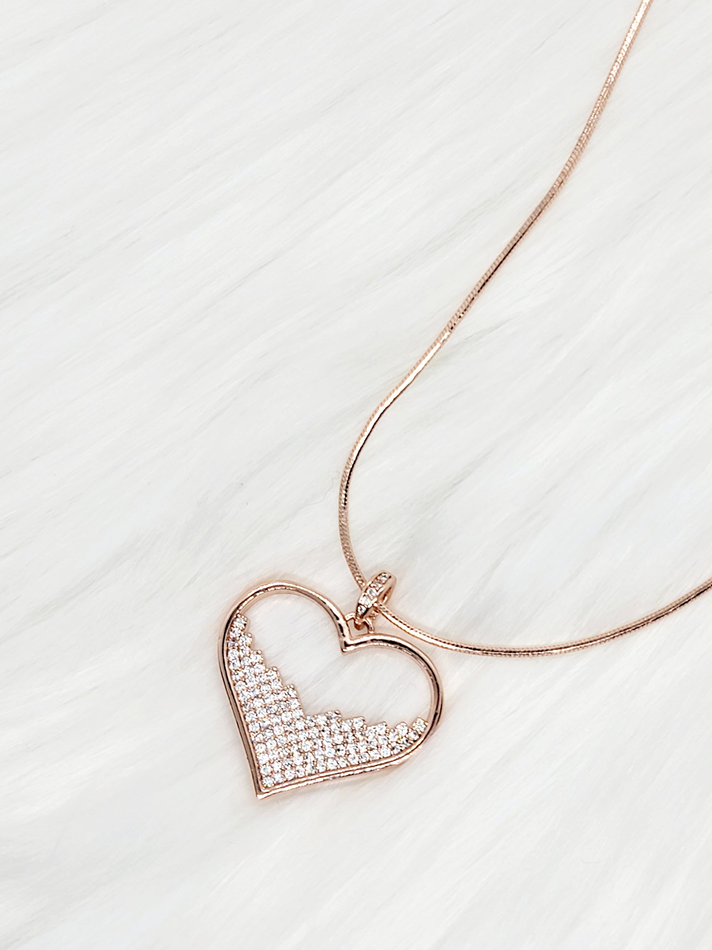 Eternal Heart Pave Necklace