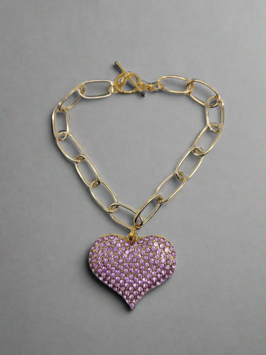 Paperclip Heart Bracelet