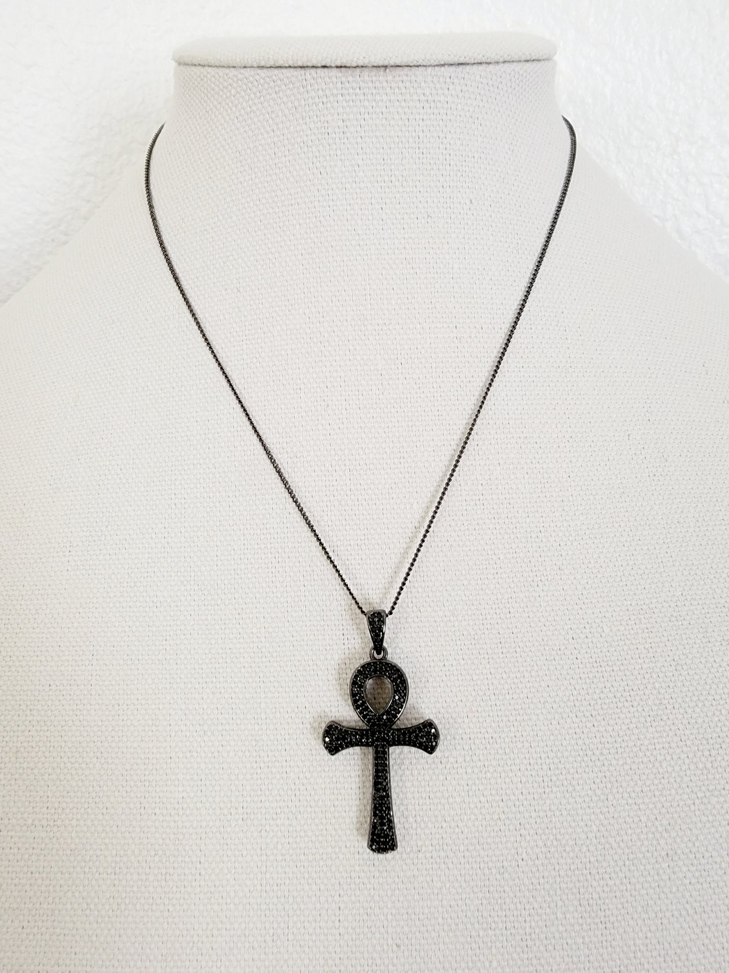 Pave Ankh Necklace
