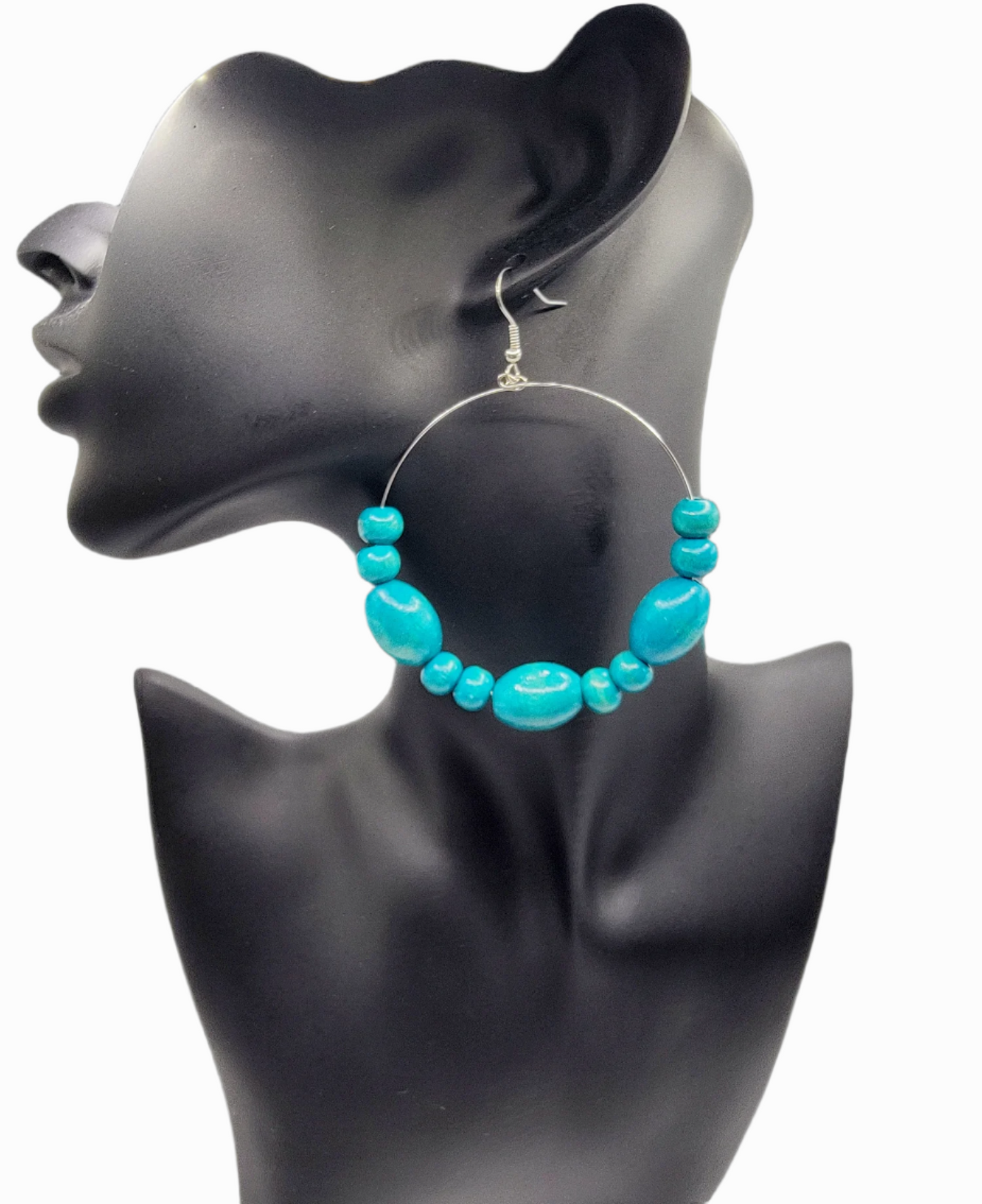Wood Hoop Earrings