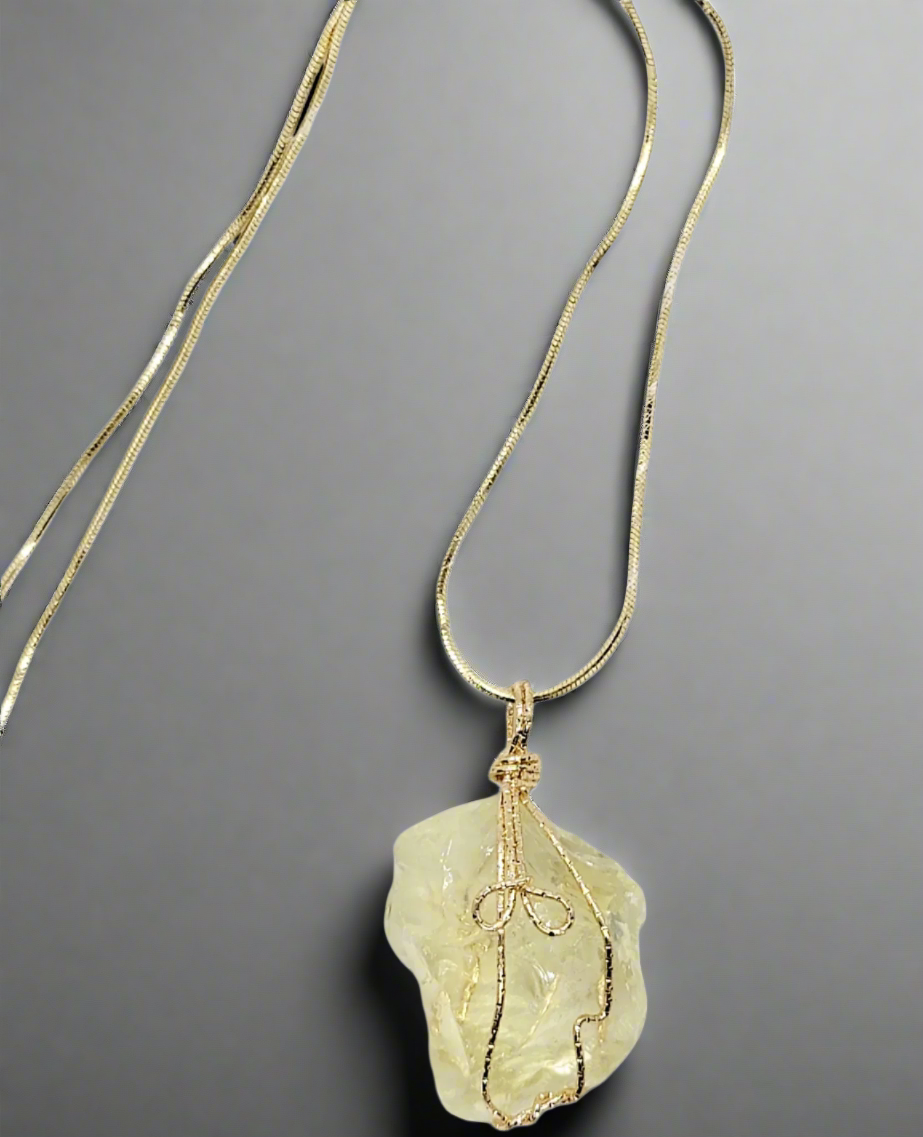 Citrine Nugget Necklace