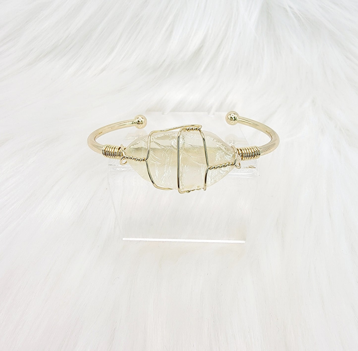 Gemstone Bangle Bracelet