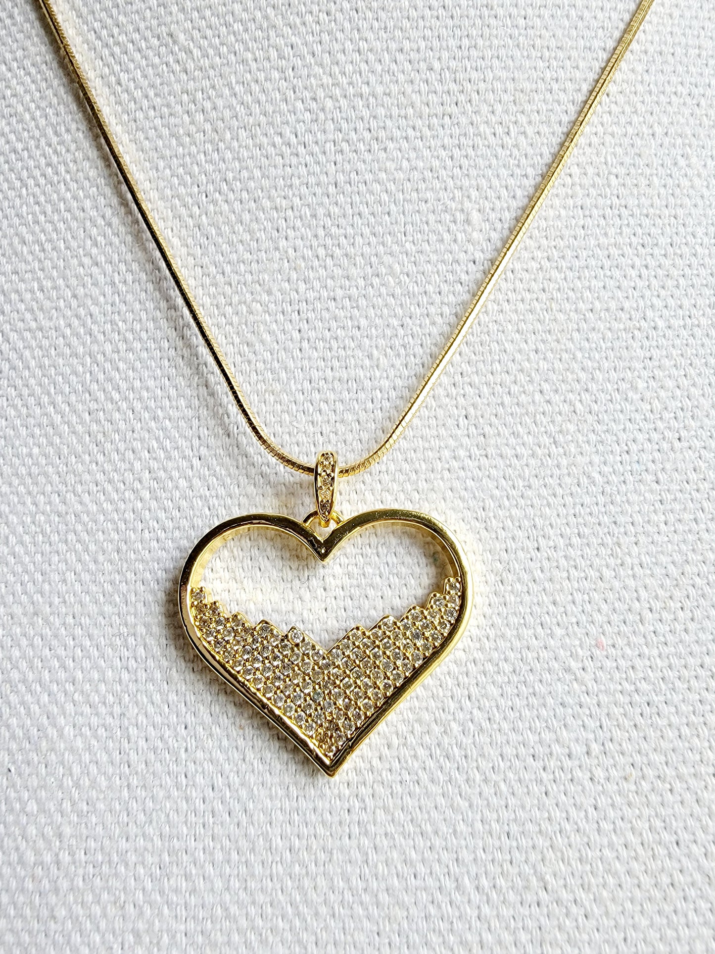 Eternal Heart Pave Necklace