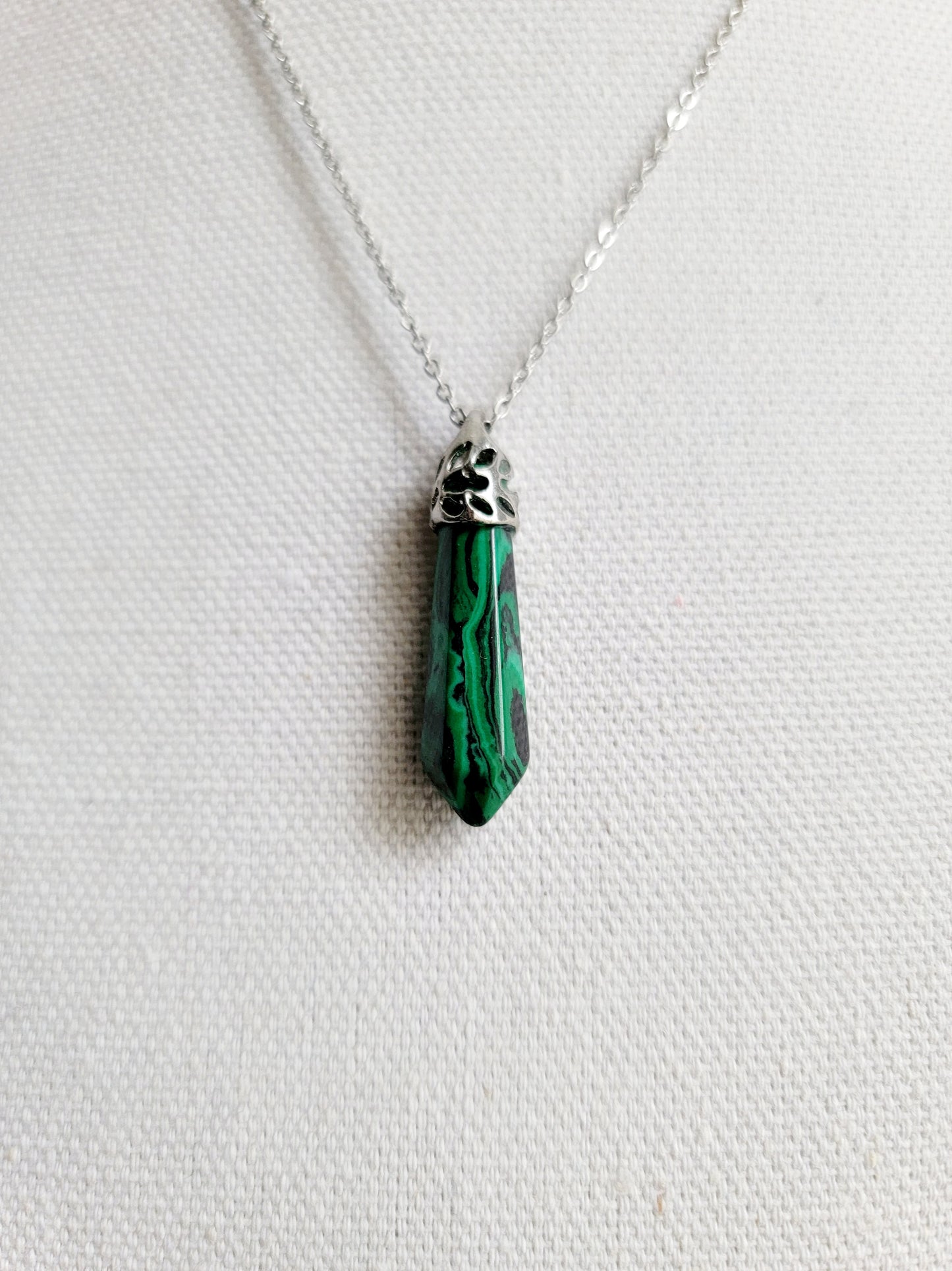 Malachite Bullet Necklace