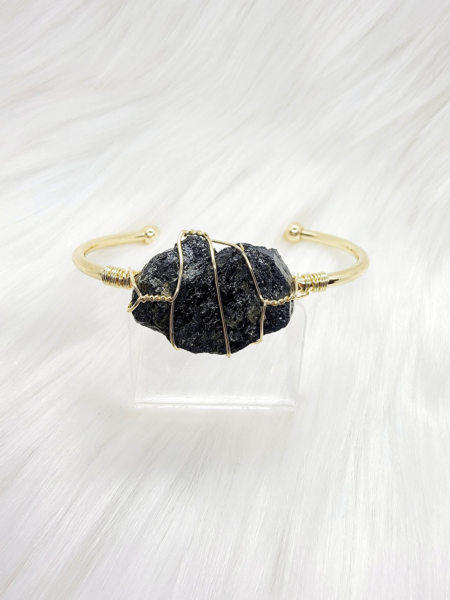 Gemstone Bangle Bracelet