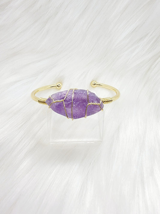 Gemstone Bangle Bracelet