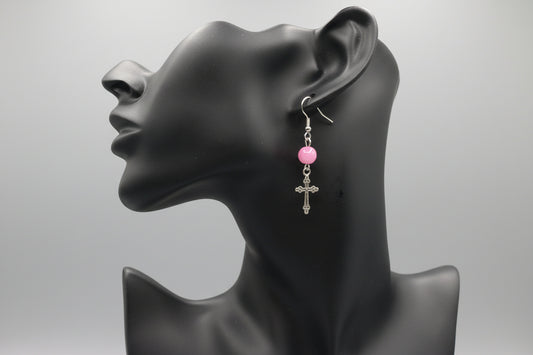 Mini Cross Earrings