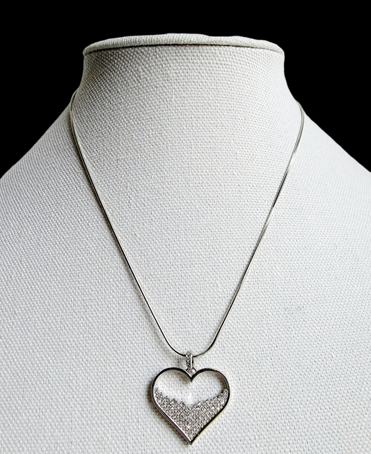 Eternal Heart Pave Necklace