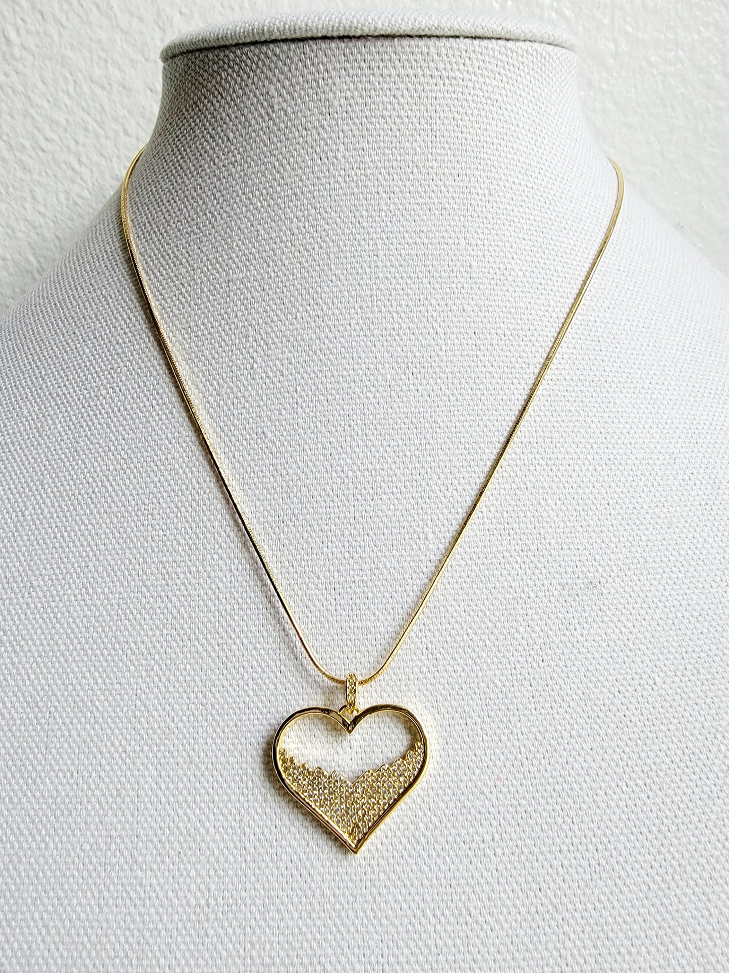 Eternal Heart Pave Necklace