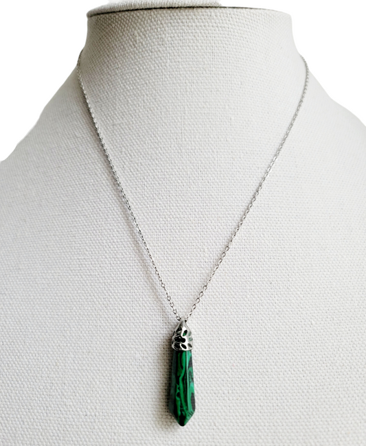Malachite Bullet Necklace