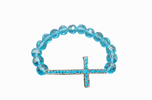 Turquoise Cross Bracelet