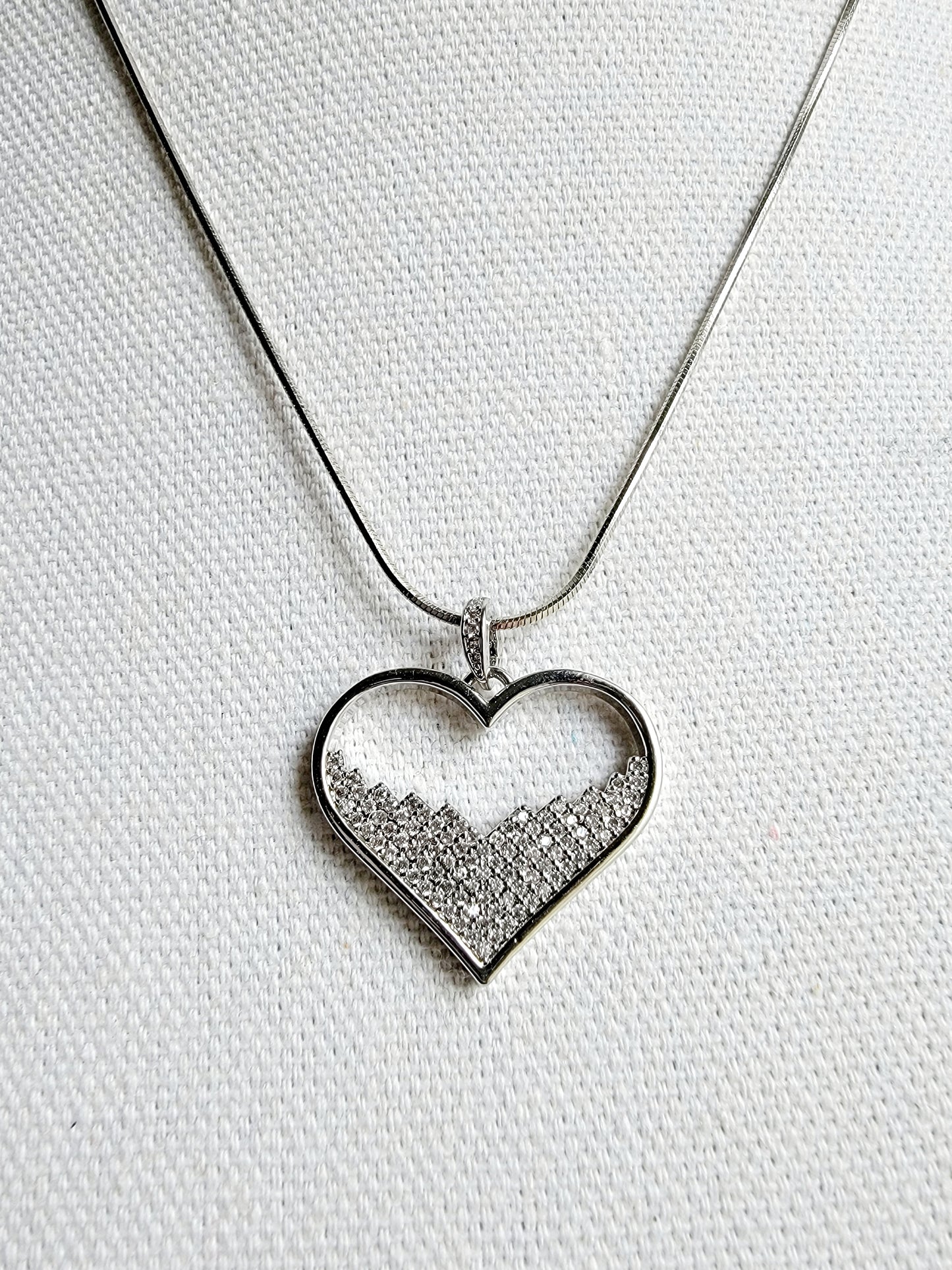 Eternal Heart Pave Necklace